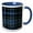 Blue/White, variant on 3drose, Image of Clergy or Priesthood Clan Kilt Scottish Tartan Plaid Pattern, 11oz Two-tone Blue Mug