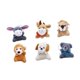 thumbnail image 5 of 6 piezas mini animales peluche juguetes pellintos llaves animales holdiay accesorios encantadores de felpa juguetes para el presente de vacaciones, 5 of 10