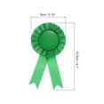 thumbnail image 2 of Uxcell Blank Award Ribbon, Rosette Ribbon Honorable Prize Recognition Ribbon, Green, 18Pack, 2 of 5