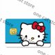 thumbnail image 1 of Pegatina de tarjeta de débito de crédito, pegatina de póker de dibujos animados Kawaii de Anime, película adhesiva impermeable, cinta de piel para Chip pequeño, regalo, 1 of 1