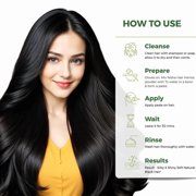 Nisha Pack Of 10 Permanent Black Henna Hair Dye, 100% Grey Coverage, Natural Black, 0.35 oz Each Pack
