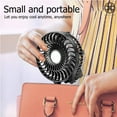 thumbnail image 4 of Luxtrada Mini Portable Handheld Fan Electric Fans Portable Small Personal Portable Table Fan with Battery USB Rechargeable(Green), 4 of 8
