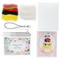 thumbnail image 5 of Kit de fieltro de aguja, suministros de fieltro de lana, muñeco de peluche de Animal, material de fabricación DIY, 124 # Ratoncito, 5 of 5