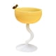 thumbnail image 2 of Vasos de yogur de vidrio de colores resistentes al calor con patas, s pequeños para , copas de postre, para frutas, Bar, cócteles, , base blanca amarilla Macarena Cuencos de postre de copa, 2 of 7