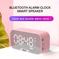 thumbnail image 2 of Giunmcul My Order LED Mirror Digital Alarm Clock Big Display Table Alarm Clock Wireless Speaker Subwoofer Music Player Support Bluetooth, 2 of 2