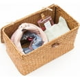 thumbnail image 3 of Seagrass Storage Basket, Handmade Organizer With Lid For Decorative And Practical Home Use, A Thoughtful Gift (Size: 26 X 16 X 10 Cm), 3 of 5