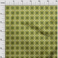 thumbnail image 2 of oneOone Polyester Lycra Olive Green Fabric Floral & Tiles Moroccan Craft Projects Decor Fabric Printed By The Meter 56 Inch Wide, 2 of 4
