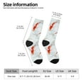 thumbnail image 2 of Fotbe Koi Fish Corals,Spring Summer Calcetas Largas con Estampado para Hombre y Mujer – Calcetas de Compresión Transpirables y Elásticas, Viajar y Uso Diario Talla 5-11, 2 of 6