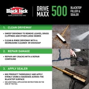 Black Jack Drive-Maxx 500 Premium 5 Year Filler & Sealer, 5 Gallons, Fills Small Cracks, Fast Dry Technology, Stand Up To Heavy Vehicles, Driveway Sealer Asphalt