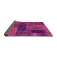 thumbnail image 2 of Ahgly Company Indoor Round Patchwork Pink Transitional Area Rugs, 4' Round, 2 of 4