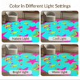 thumbnail image 7 of ODIKA 9'x12' Washable Area Rug Non-Slip, Chair-Friendly Funky Aesthetic Cartoon Vibrant Contrast Graphic Bold for Dining Room, Basement, Large Office, 7 of 7