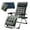 Blue gray, variant on NAIZEA Zero Gravity Chair with Removable Cushion and Cup Holder Black