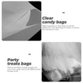 thumbnail image 6 of FELTECHELECTR Clear Chocolate Bags Cellophane Bags Transparent Pet 100Pcs, 6 of 6