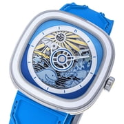 SevenFriday T1-09 Unisex Beach Club Blue Strap Automatic Watch