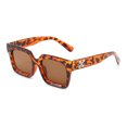 thumbnail image 1 of OFF White [Vhong Gafas De Sol] Blanco Apagado Mujeres Hombres Marco Cuadrado Parasol Anti Radiación UV400, 1 of 4