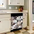 thumbnail image 3 of Abstract floral geometric design Dishwasher Magnet Cover Decorative Sticker for Home Cabinet Kitchen 23" x26", 3 of 5