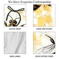 thumbnail image 4 of luoweisi Men's Beach Shorts Quick Dry Swim Trunks with Mesh Lining Bee L, 4 of 5