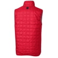 thumbnail image 3 of Men's Cutter & Buck Red SMU Mustangs Rainier PrimaLoft Big & Tall Eco Insulated Full-Zip Puffer Vest, 3 of 3