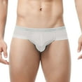 thumbnail image 2 of Aayomet Mens Underwear Mens Underwear Translucent Briefs,White X-Large, 2 of 3