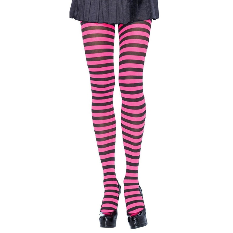 ToBeInStyle Women's Nylon Horizontal Striped Tights : : Clothing,  Shoes & Accessories
