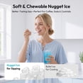 thumbnail image 4 of EUHOMY Countertop Nugget Ice Maker, 33 lbs/24H, Portable, Self-Cleaning, Chewable Ice, Black, 4 of 9