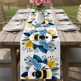 thumbnail image 4 of Farmhouse Bees Table Runner 60 Inches, Spring Summer Flowers Blossom Watercolor Bed Runner Dresser Scarves Tabletop for Indoor Outdoor Parties/Ceremony/Banquet, 13" x 60", 4 of 9