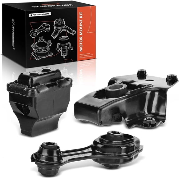A-Premium 3PCS Engine Motor Mount Transmission Mount and Torque Strut Mount Set Compatible with Chevrolet Cavalier & Pontiac Sunfire 1995-2002, Automatic Transmission