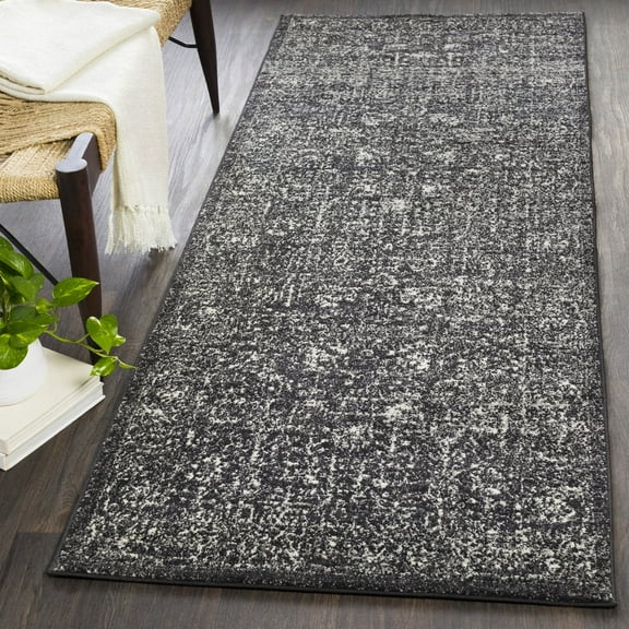Livabliss Area Rugs for Living Room, 3x7 Harput Traditional Black Runner Rug, Bedroom Dining Room Home Decor Stain Resistant Carpet (2'7" x 7'3" Runner)