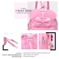 thumbnail image 4 of KL928 Mini mochila linda con lunares y lazo para niñas, mochilas pequeñas, bolso de hombro convertible, bolso para mujer, 4 of 5