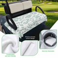 thumbnail image 5 of Golf Cart Seat Covers for 2 Seater,Spring Flower Microfiber Cart Seat Towel Blanket,Vintage Farmhouse Turquoise Boho Leaf Absorbent Breathable Non Slip Bench Seats Protector for Golf Course 51"x31", 5 of 9