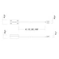 thumbnail image 2 of WAC Lighting Basics & Gemini 240" Aluminum Power Extension Cable in White, 2 of 2