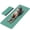 Green+Black, variant on Frach Wide Foldable Yoga Mat - Extra Large 75"x32" Quick-Fold & Versatile Use Non-Slip TPE for Workout & Home Gym (Green+Black)