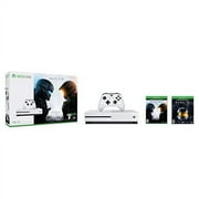Restored Microsoft Xbox One S 1TB Console Halo Collection Bundle, White