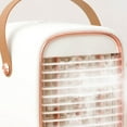 thumbnail image 3 of Aire acondicionado, ventilador de refrigeración silencioso, enfriador evaporativo USB con correa de transporte portátil para casa, oficina, coche, color blanco, 3 of 5