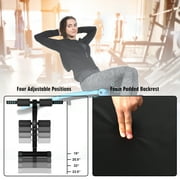 Costway Folding Weight Bench Adjustable Sit-up Board Workout Slant Bench Blue
