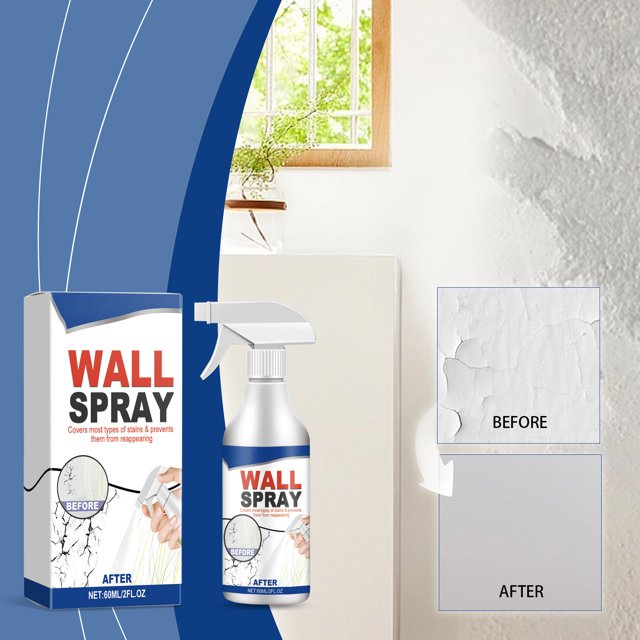 All-Purpose Agent Wall Direct Spray Paint - 60ML - Clean Paint Solution for Quick Fixes and