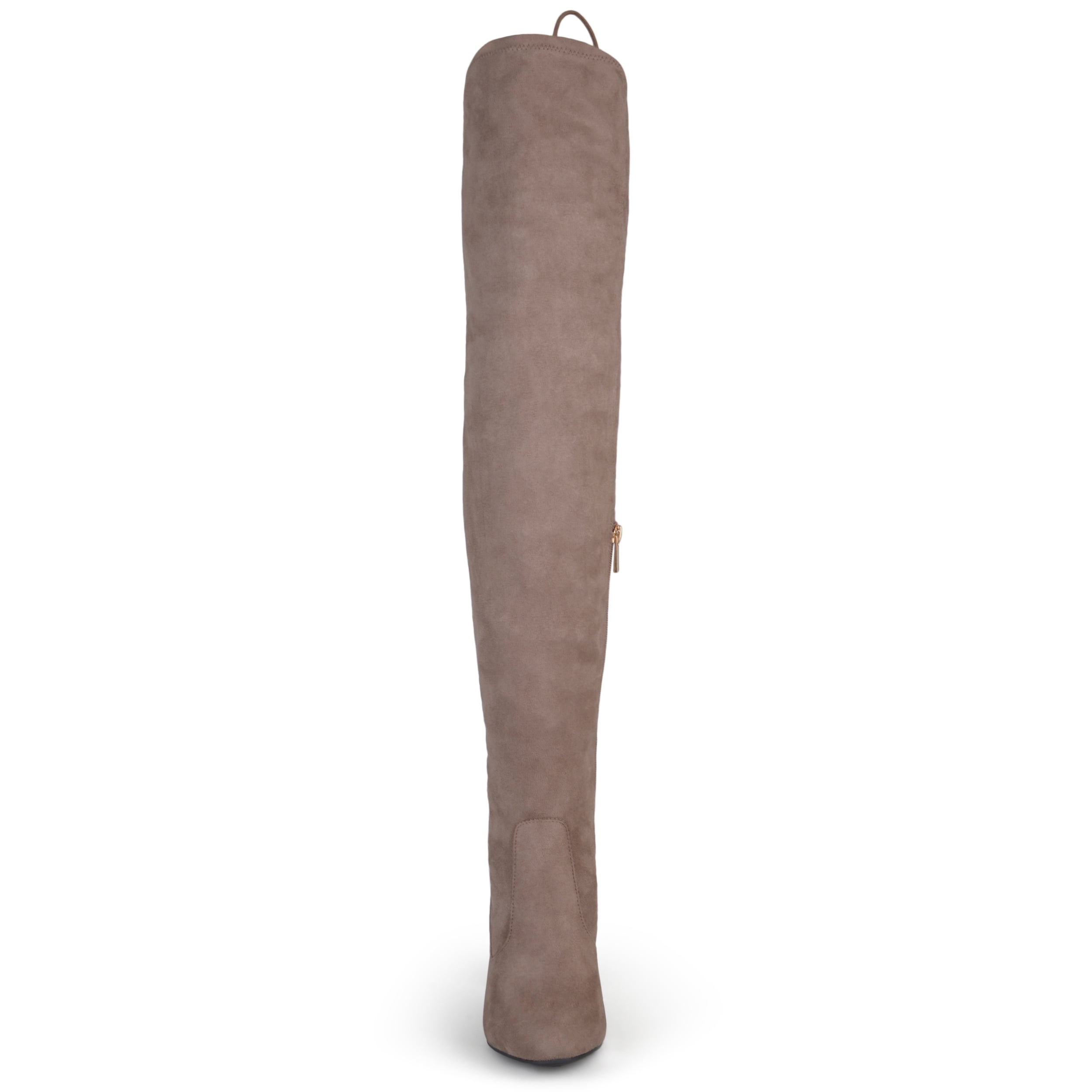 Journee Womens Maya Block Heel Over The Knee Boots