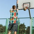 thumbnail image 5 of Sikiie Colorful Hawaii Palms Basketball Jersey Reversible Men's Mesh Athletic Sports Shirts Training Practice S-4XL, 5 of 6