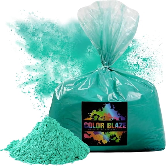Color Powder Teal - 5 Pounds - Ideal for Fun Runs, Holi Festivals, Color Wars and more!