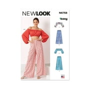 New Look Sewing Pattern 6758 - Misses' Top and Pants, Size: A (XS-S-M-L-XL)