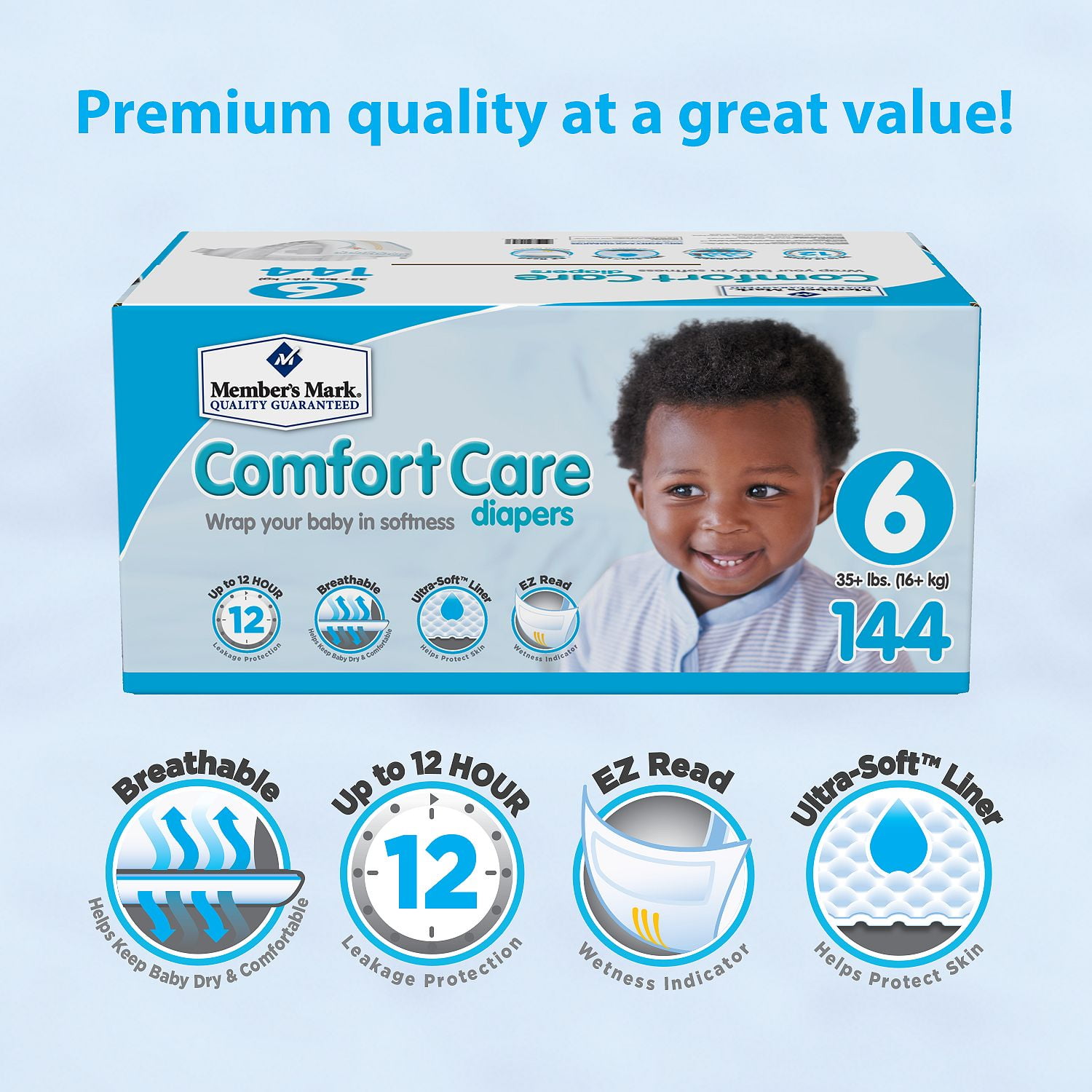 Member's mark comfort care baby diapers cheap