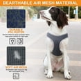 thumbnail image 2 of Dog Harness Step-In Harness with Velcro Fastening for Small and Medium Dogs Reflective Adjustable Breathable Safety Harness Chest Harness for Walking, Running, Training （Blue,S）, 2 of 7
