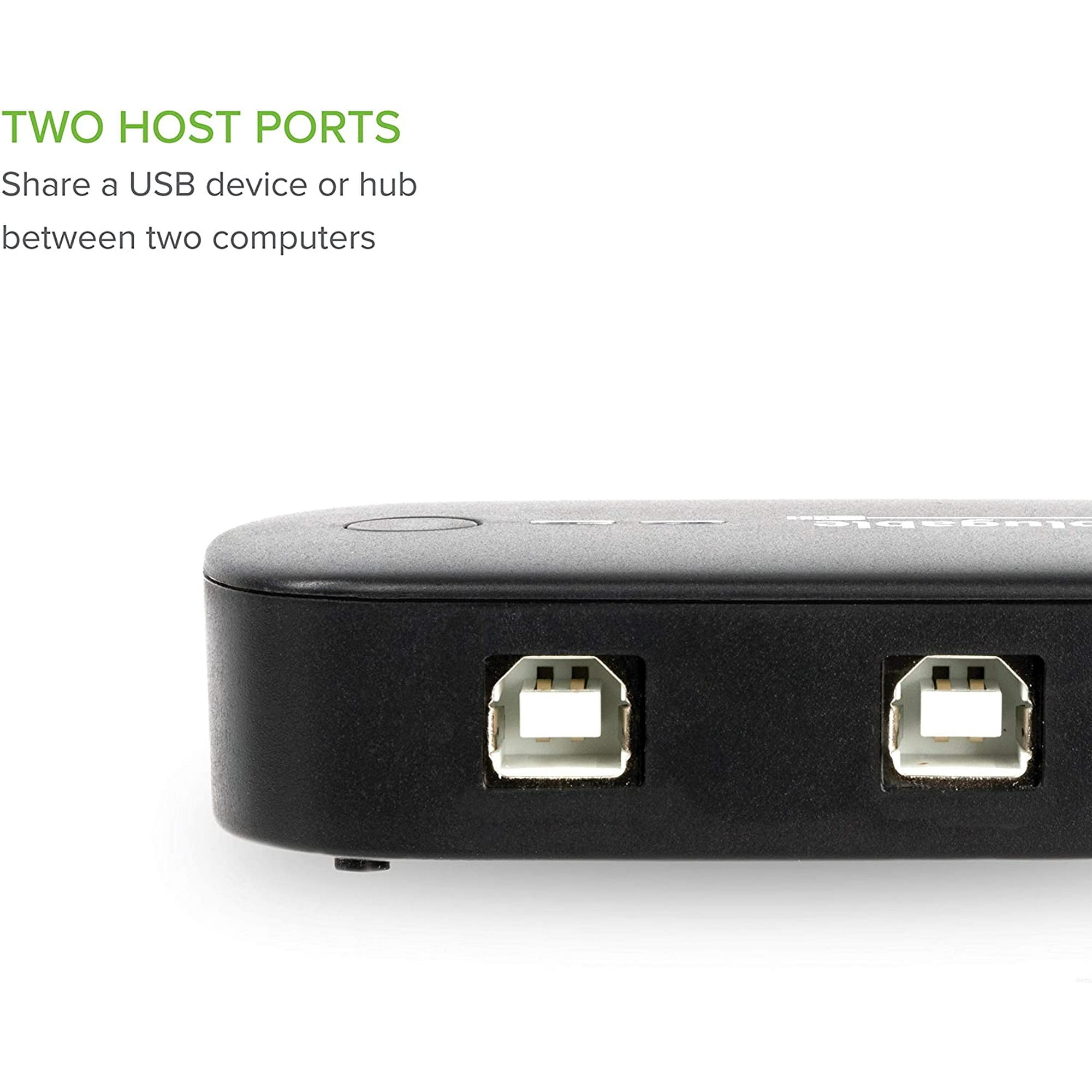 Plugable USB 2.0 Switch for One-Button Device Port Sharing Two Computers (AB Switch) | Walmart Canada