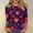 3-Multicolor, variant on Sriper Halloween Women Crew Neck Tops Solid Color Cotton Tunic Tops Crew Neck Drop Shoulder Graphic Tees Floral Print Pullover Tops Fall Fashion Multicolor L
