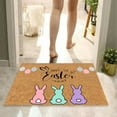 thumbnail image 4 of asddcavvf "Easter Bunny Door Mat Happy Easter Welcome Mat Indoor Entryway Rug Spring Festival Foot Mat Unique Design for Home " Taupe Blanket Fall Throw Blanket for Couch Woven Throw Blankets, 4 of 7
