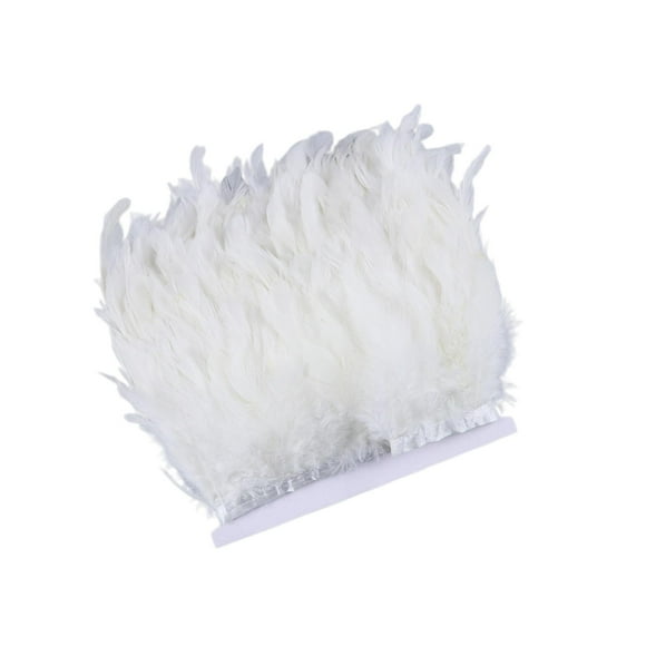 Delicate Feather Soft Sewing Decoration Feather Sewing Fringe Decoration Crafting Trim Sewing DIY Fringe Elegant Fringe For DIY Trim Black White