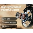 thumbnail image 4 of 5000W Peak Dual Motor AWD Electric Bike, 60V 25AH 21-Speeds 45MPH 26" Fat Tire Mountain Snow E Dirt Bicycle, 4 of 9