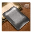 thumbnail image 6 of Vintage Stainless Steel Rectangular Wave Plates Commercial Dessert Serving Trays, 6 of 9
