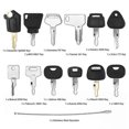 thumbnail image 2 of 12 Keys Heavy Equipment Construction Ignition Key For Caterpillar Jcb Yanmar Kobelco For Volvo BOBCAT Hitachi Komatsu Excavator Edition 0617, 2 of 4
