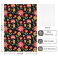 thumbnail image 2 of 2 Pcs Pioneer Flower Floral Print Pattern Kitchen Towels, Funny Microfiber Dish Towel Set, 18" X 26" Tea Towels, 2 of 6